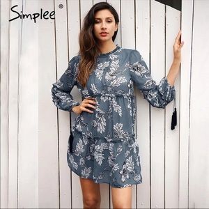 Nwot Boho Flowy Dress